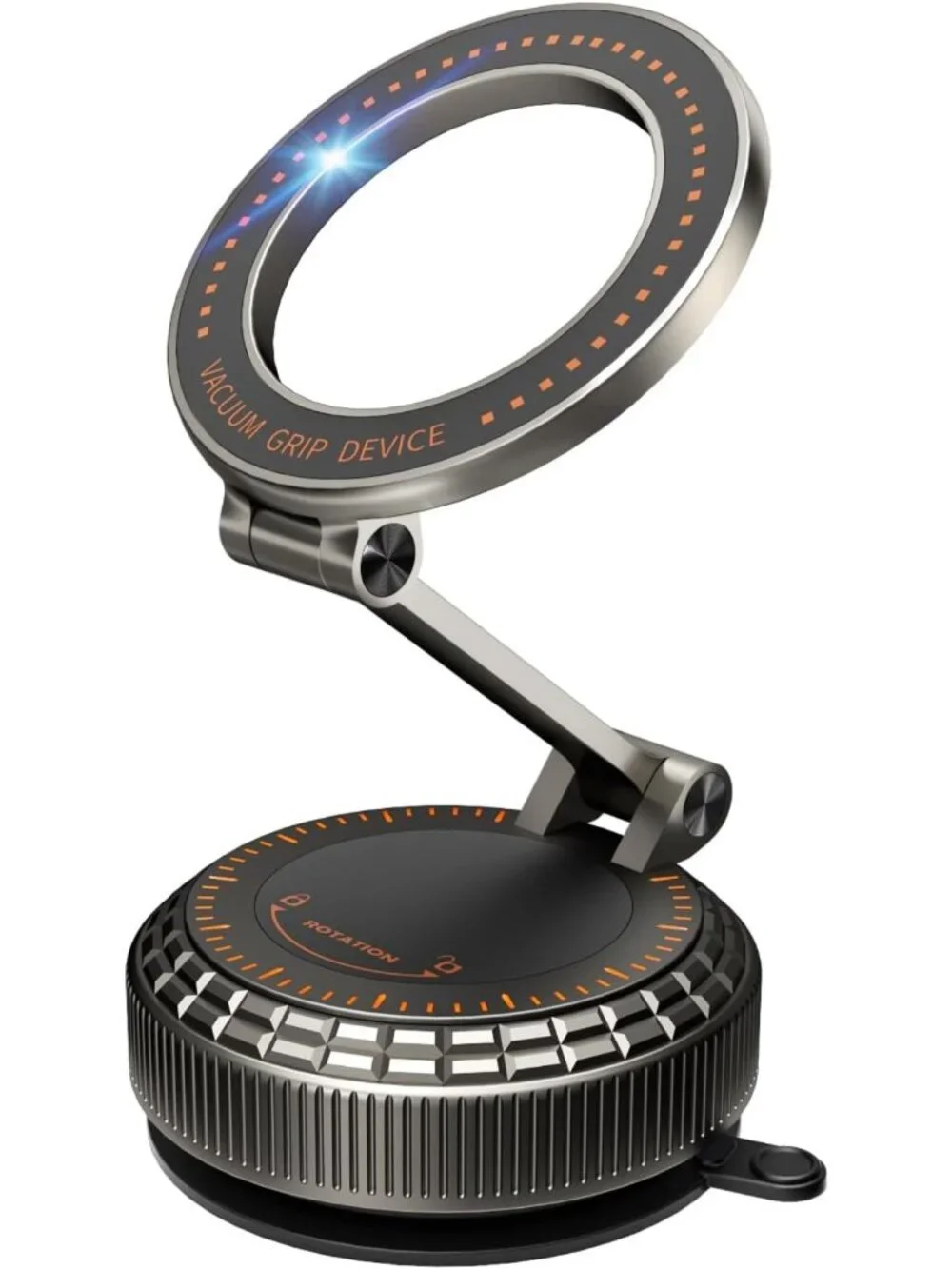 360° Adjustable Magnetic Car Phone Holder, Suction Cup Mount for iPhone